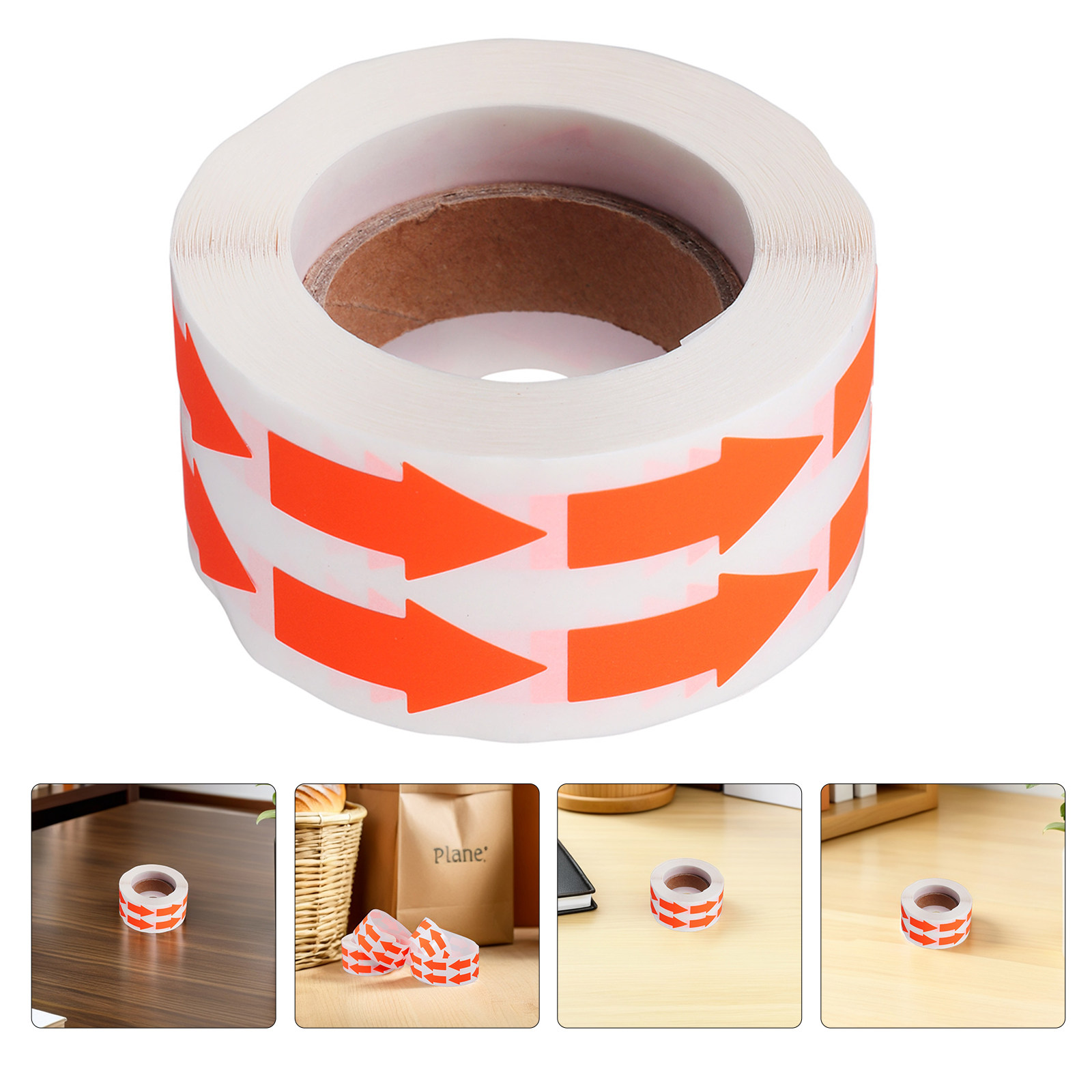 Sticker Label Roll - Fluorescent Arrow Stickers 2 Rolls Self