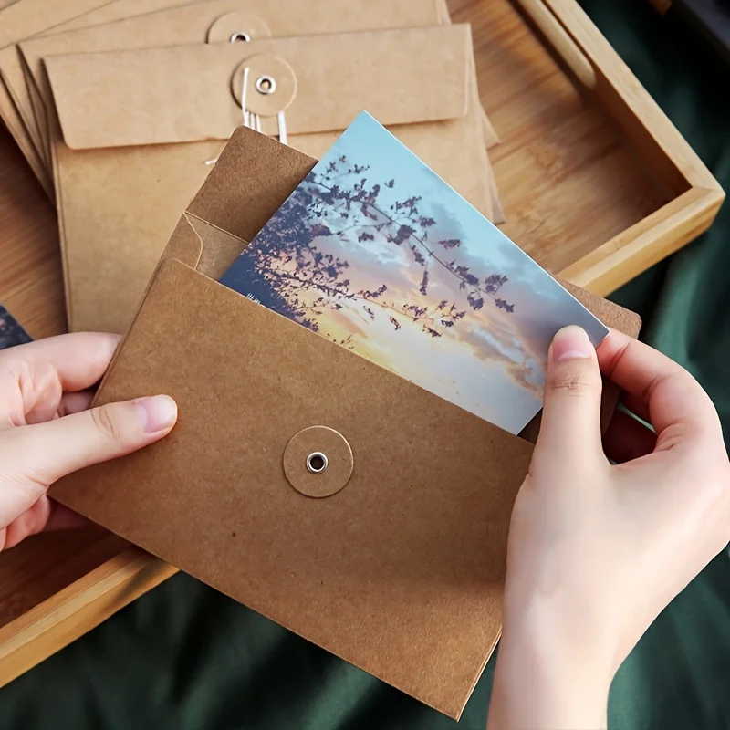 Set of 20 Retro-Style Brown Kr - Letter Envelope Kraft review and price