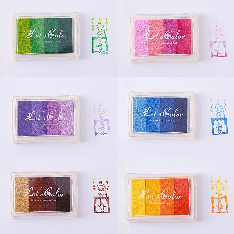 1PCS 4 colors Inkpad Ink stamp - Self Inking Stamp review and price