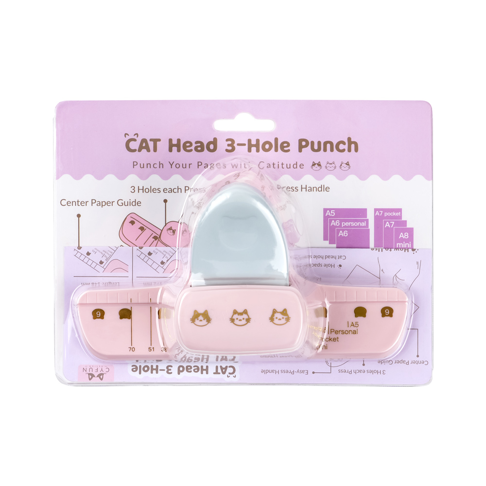 Cat Head 3-Hole Binder Punch w - Paper Punch 3 Hole review and price