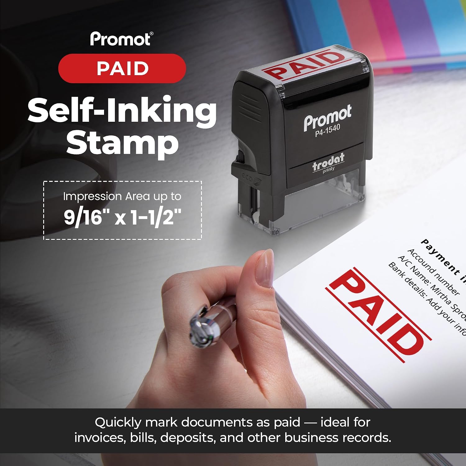 Self-Inking Paid Stamp Refilla - Self Inking Stamp review and price