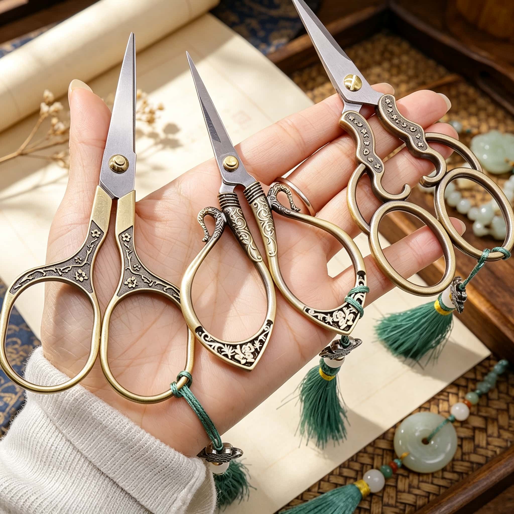 Vintage Sewing Scissors 3Pcs S - Scissors Stainless Craft review and price