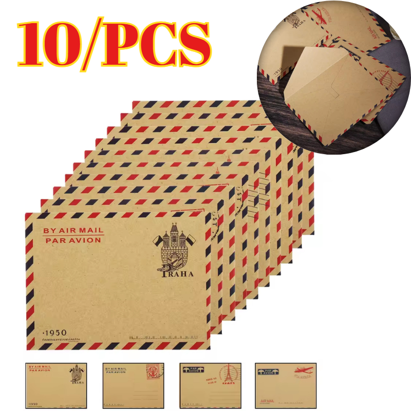 10pcs 9.7*7.5cm  Retro Popular - Letter Envelope Kraft review and price